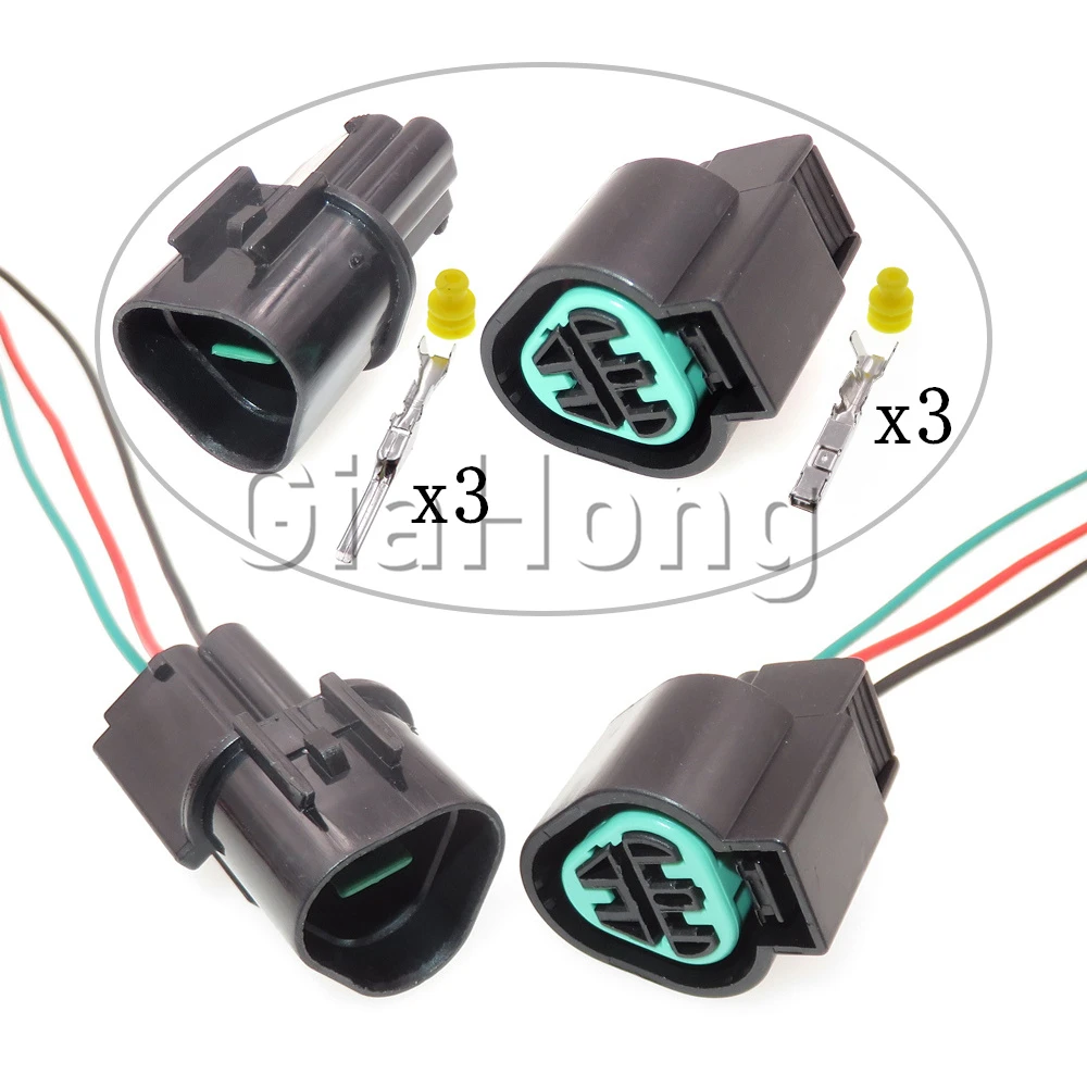 

1 Set 3 Ways PB625-03027 PB621-03020 Car Starter Headlight Wire Harness Socket Auto Sensor Waterproof Plug