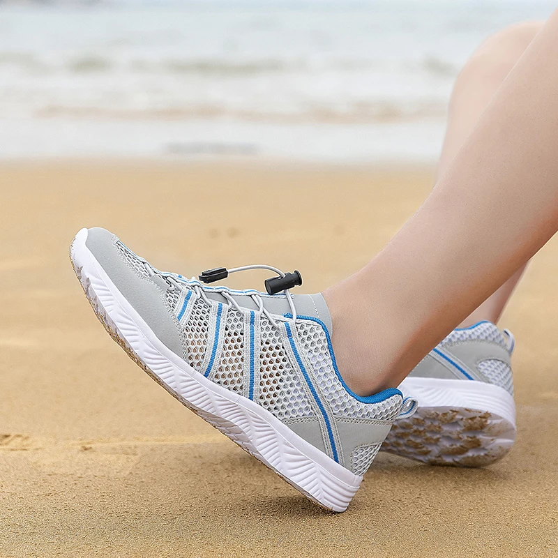 Männer Frauen Strand Aqua Wasser Schuhe Canyoning Outdoor Waten Upstream Creek Fluss Tracing Schuhe Amphibien Camping Entwässerung Löcher – Detail 21