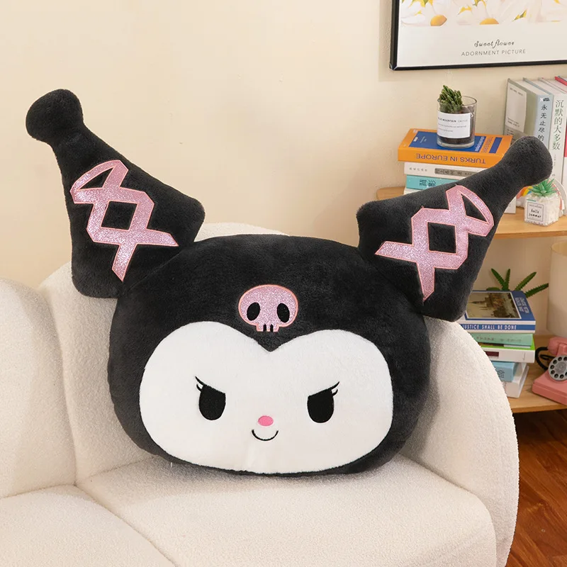 Sanrio 70 cm Kuromi Knuffel Zacht Knuffelkussen Knuffels voor Kinderen Verjaardag Kerstcadeau Schattig Kantoorkussen Pop Sofa Decor