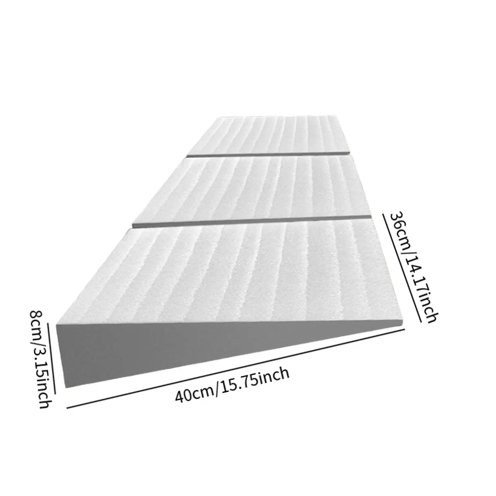 Car for seat Protection Mat White Pearl Cotton Three Section Sleeping Pad Comfortable Cushion for Long Drives