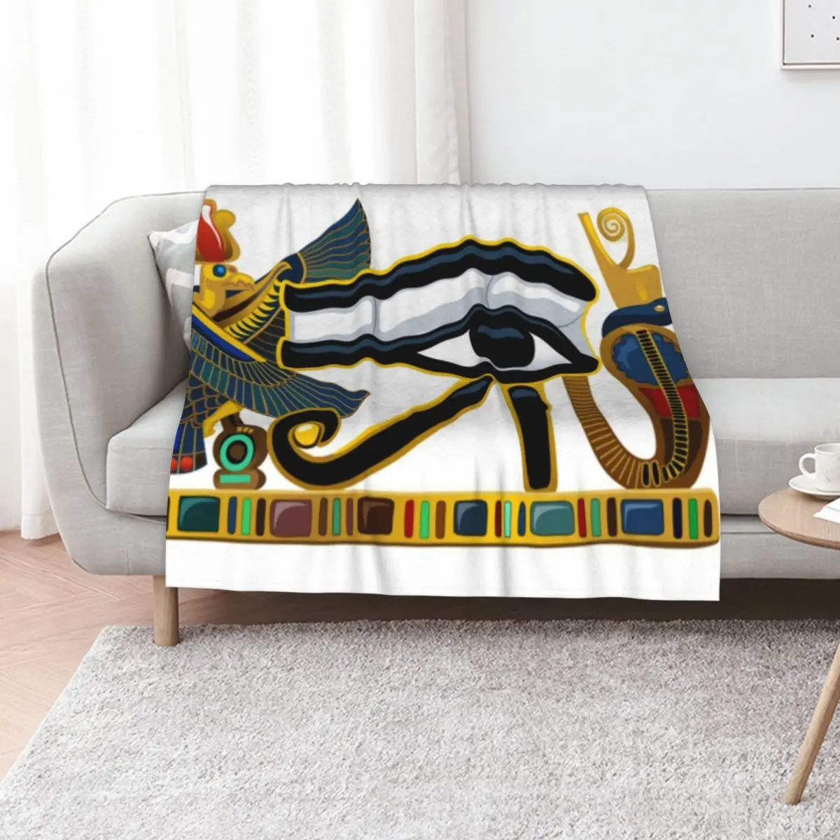 Ancient Egypt Throw Blanket Warm Summer funny gift blankets and throws Multi-Purpose For Sofa Thin Blankets