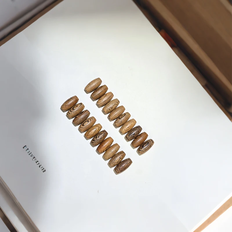 

20 Pieces Natural Wood Red Wood & Wenge Spacer Beads Accessories (9mm/20mm) DIY Loose Wood Beads