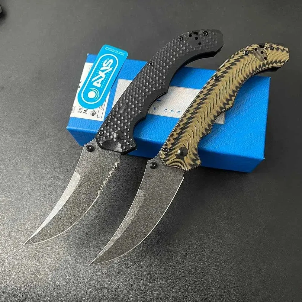 Pocket EDC Knife - BM 865 - CPM-S90V Gray Titanium Coating Blade - G10 Handle, for Outdoor Hunting Survival