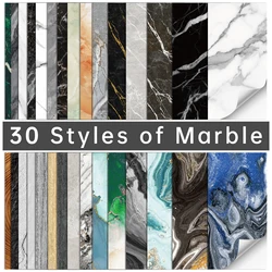 30 Style Crystal Marble Tile Stickers Waterproof Moisture-Proof Kitchen Bathroom Renovation Self-Adhesive Wall Stickers