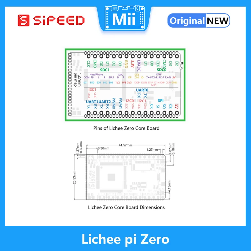 Sipeed Lichee pi Zero V3S Linux Dev Board mini Starter Cortex-A7 Core Board