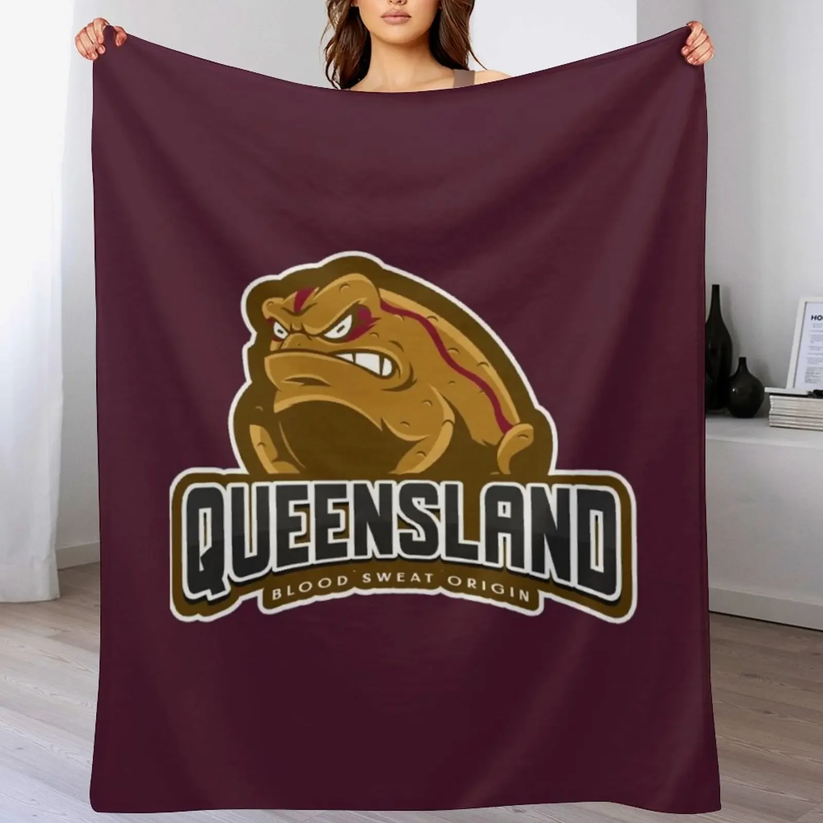

Queensland Origin Supporter Throw Blanket Extra Large Throw warm winter Sofa Quilt Sofa Throw Blankets