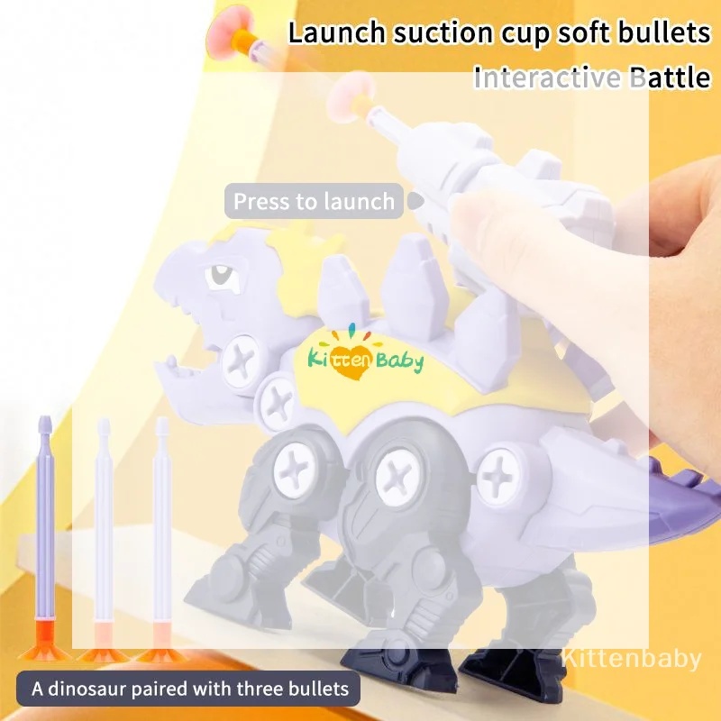 Children Dinosaurs Mount Constructor Model Set Montessori Kids Puzzles Screwdriver Tool Assembling Game Educational Toys for Bo