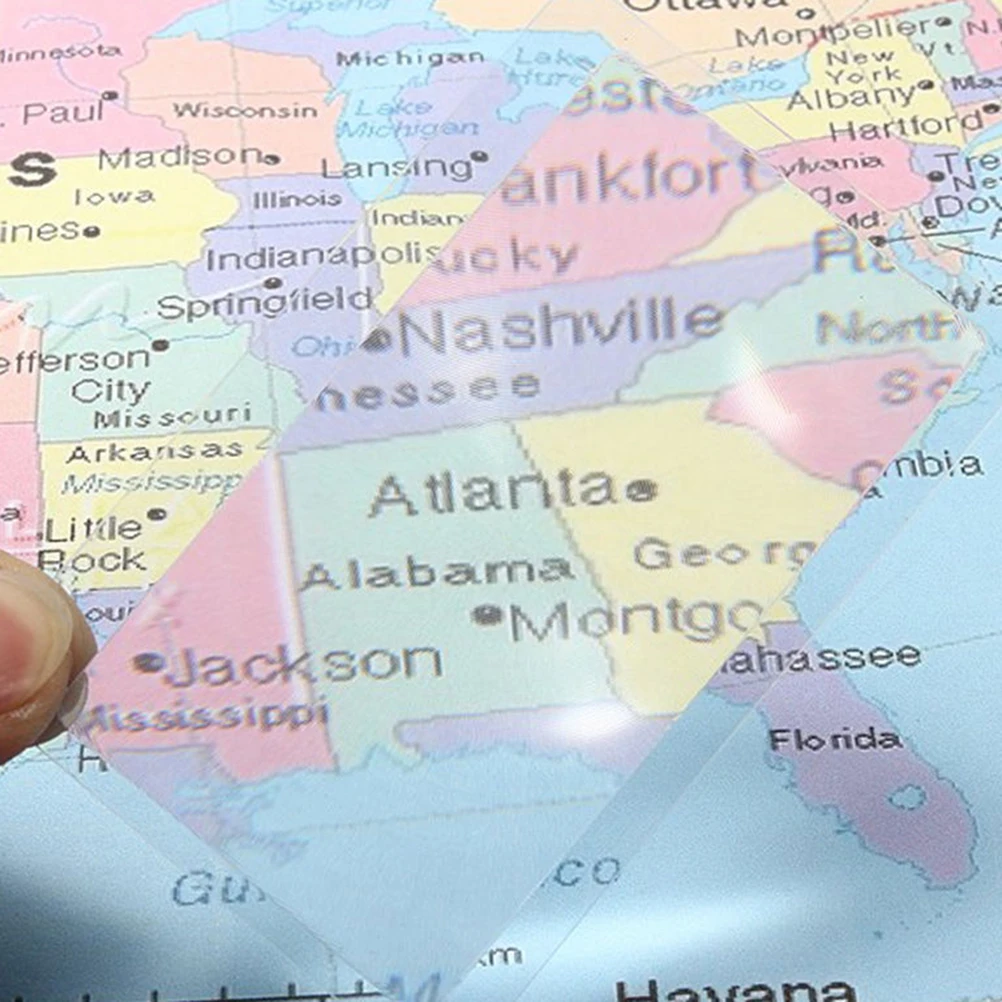 5pcs Transparent Credit Card 3 X Magnifier Magnification Magnifying Fresnel LENS Drop Shipping