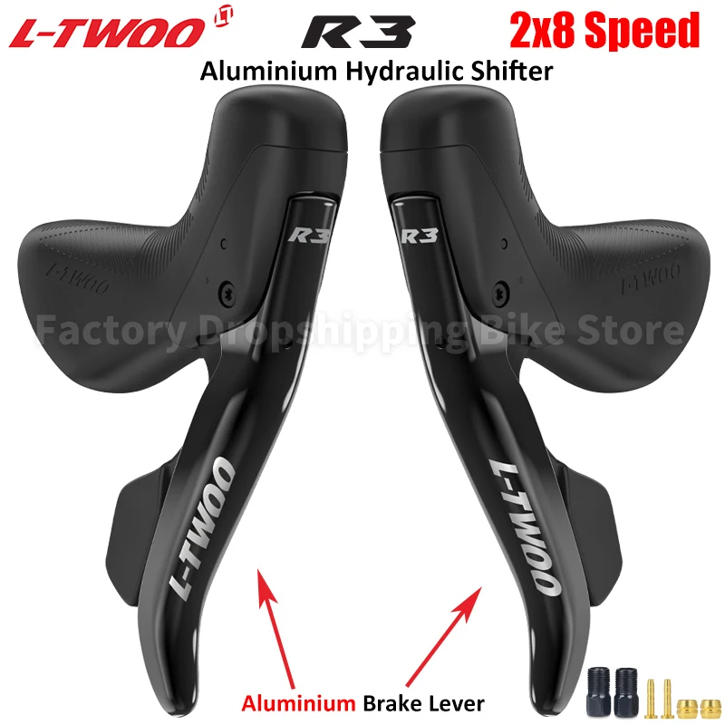 LTWOO R3 Road Bike Aluminum Alloy Hydraulic Disc Brake Shifters 2x8 Speed Dual Control Lever Bicycle Parts