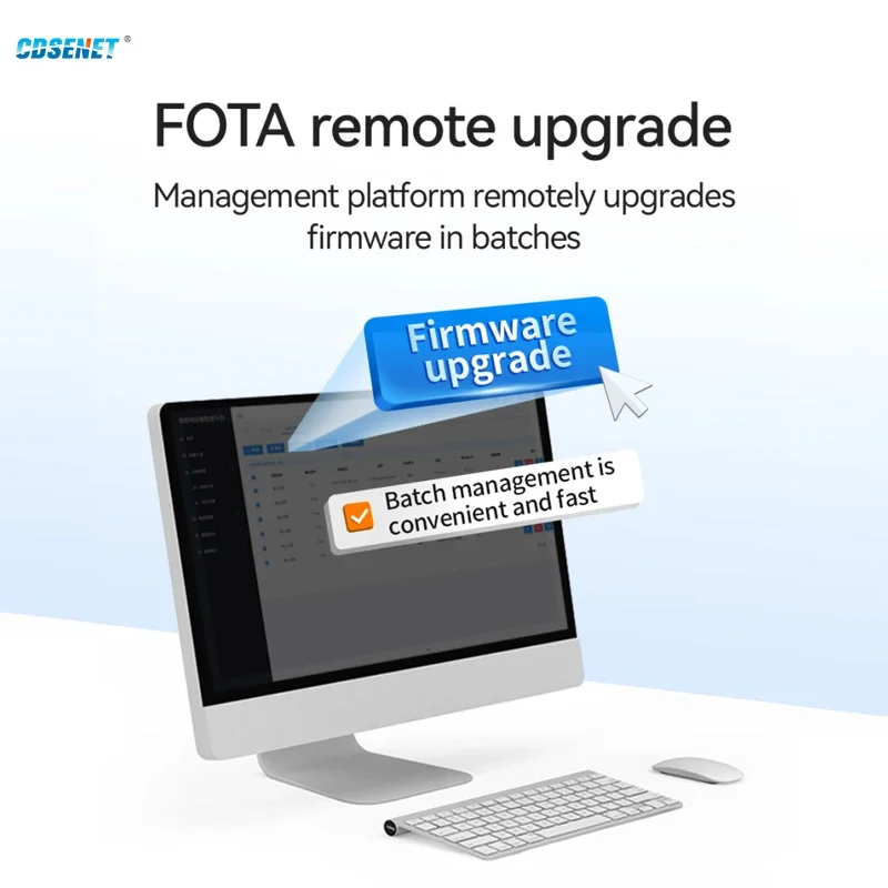 4G Cat1 RS485 Transparent Transmission MQTT Modbus TCP to RTU CDSENT Small Size Modem E840-DTU(EC05-485)E 2-Way Socket Link