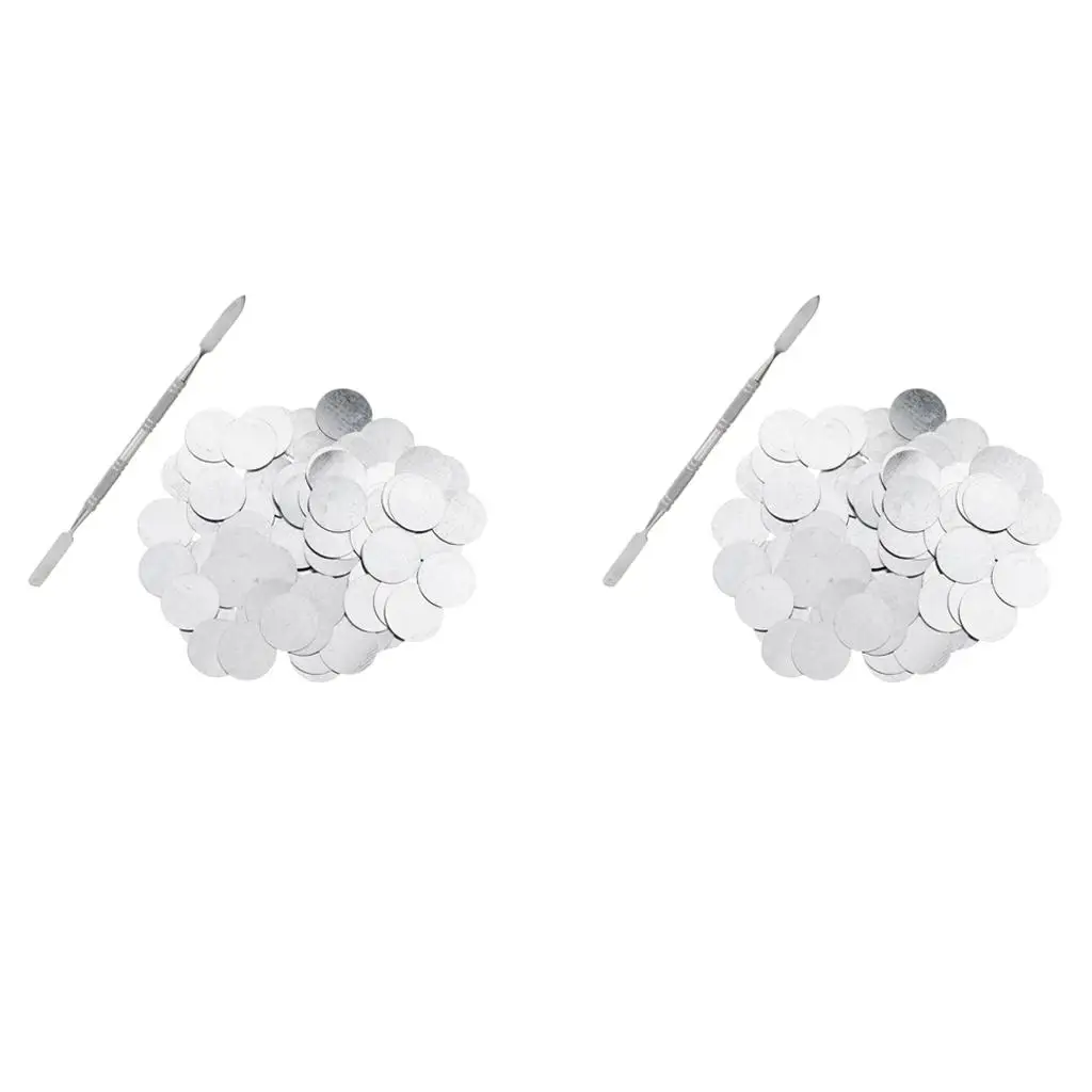 Empty Metal Makeup Pans Magnetic Palette Depotting Spatula Accessories for Custom Eyeshadow and Lipstick