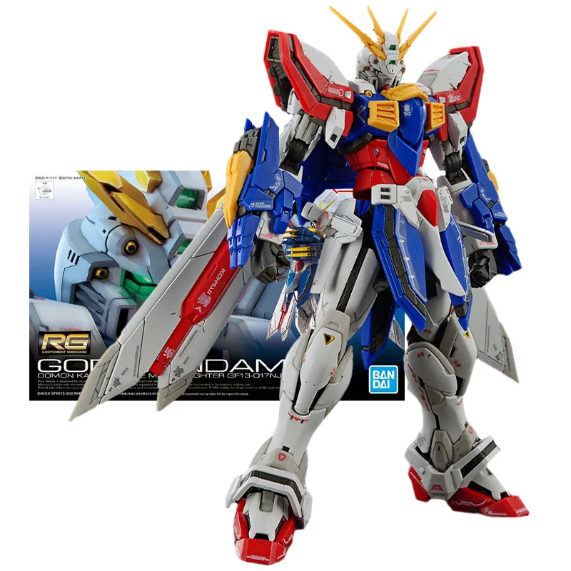 

Bandai Genuine Figure Gundam Model Kit Anime Figure RG 1/144 GF13-017NJⅡ God Gundam Collection Gunpla Action Figure Boys Toys