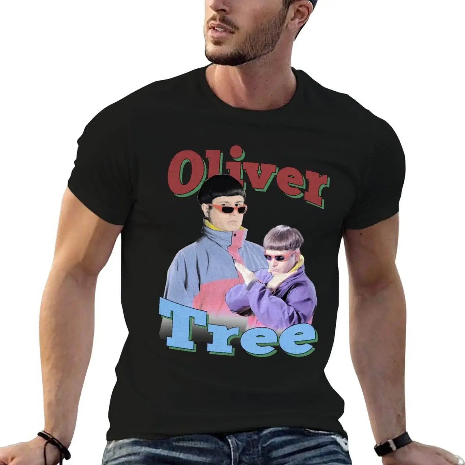 Oliver tree Hip-Hop vintage Essential . T-Shirt man clothes custom t-shirts blanks t shirts men