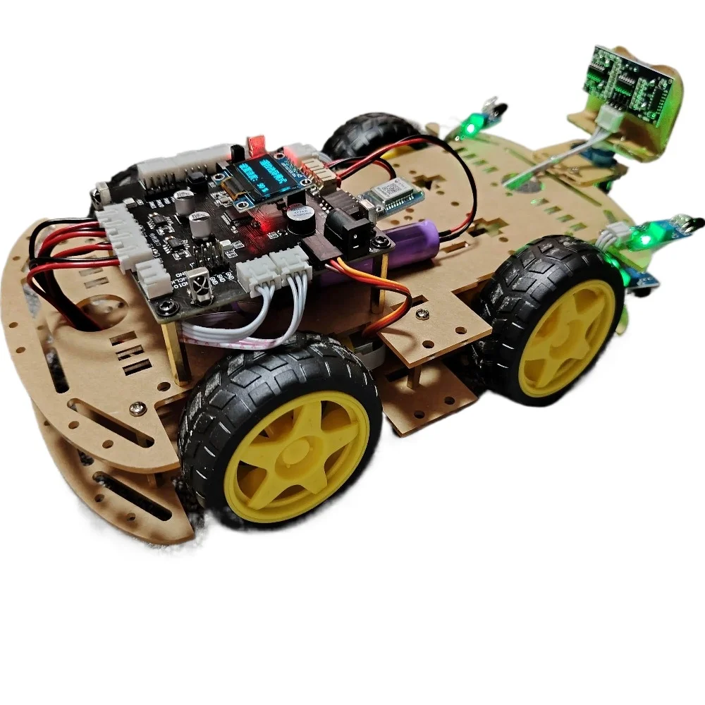 Electric Racing Intelligent Car Tracking Obstacle Avoidance Infrared Training To Make DIY Kits