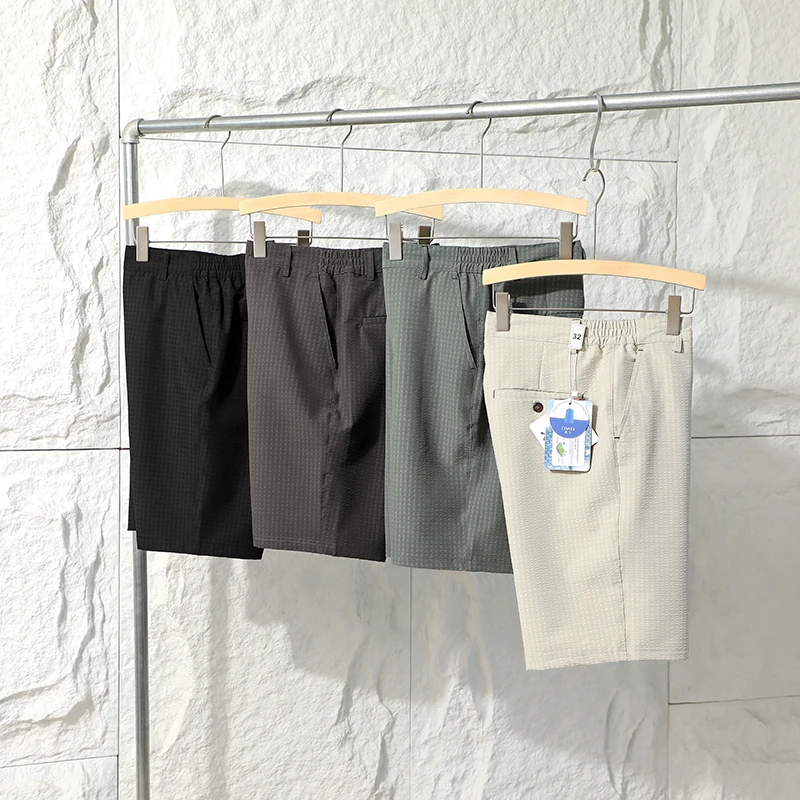 

Pookytage Men's Casual orts Towel Bot High Elastic Breathable Summer Faion Ci Sle mid Waist Straight Leg Pants