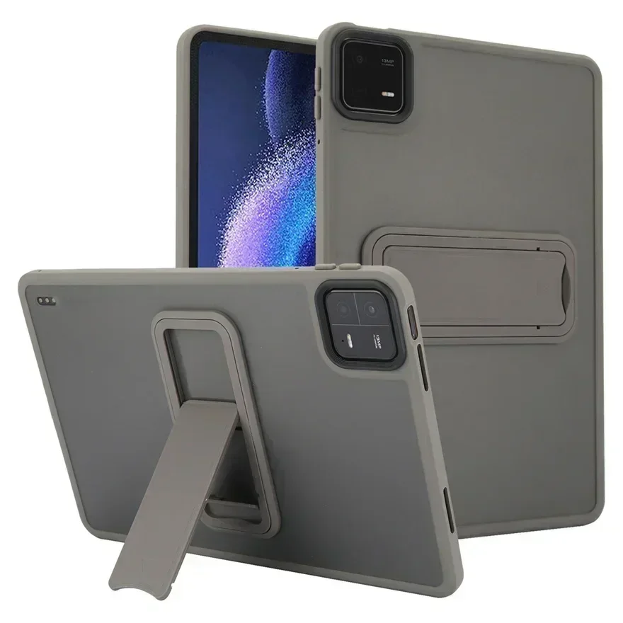 Tablet Case for Xiaomi Pad 7 6 6pro 5 5pro Redmi SE 8.7 PC+TPU Rugged Armor Transparent Bracket Shockproof Protect Cover
