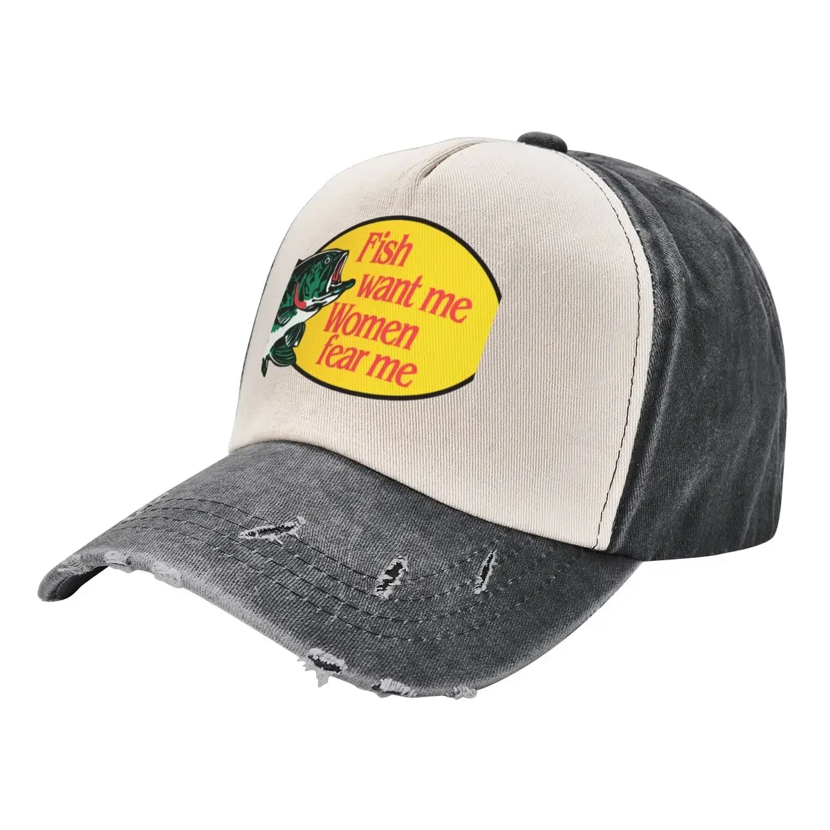 

Fish Want Me, Women Fear Me Baseball Cap dad hat Hat Man For The Sun Golf Women Men's