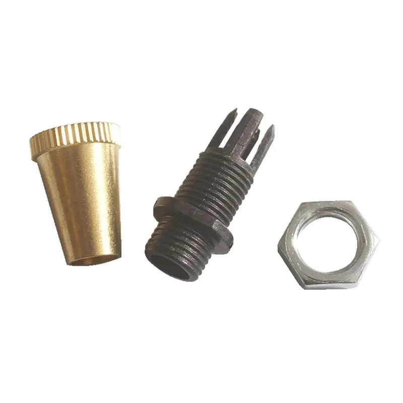 NOCM 6-Piece Copper M10 Threaded Cable Grips Wire Clip,Pendant Light Cable Clamps For DIY Lighting And Power Cord Management