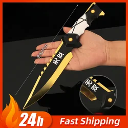29cm Valorant Weapon Unstoppable Knife, Alloy Metal Model, Game Peripheral, Samurai Sword Katana Model, Keychain Toys for Boys