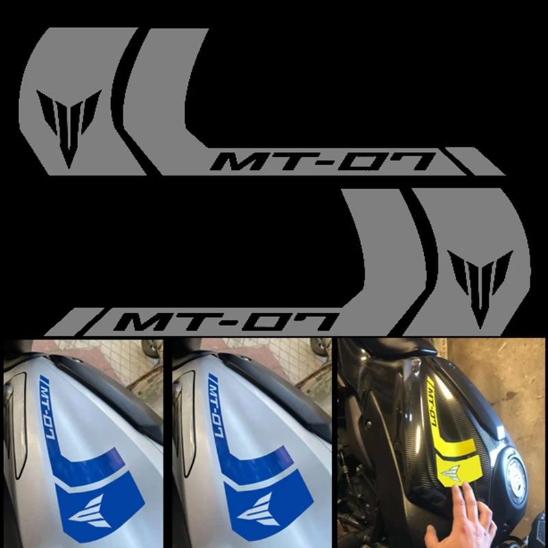 Motorcycle Full Car Fuel Tank Sticker Decal Customized In Multiple Colors MT-07 LOGO New For YAMAHA MT-07 MT07