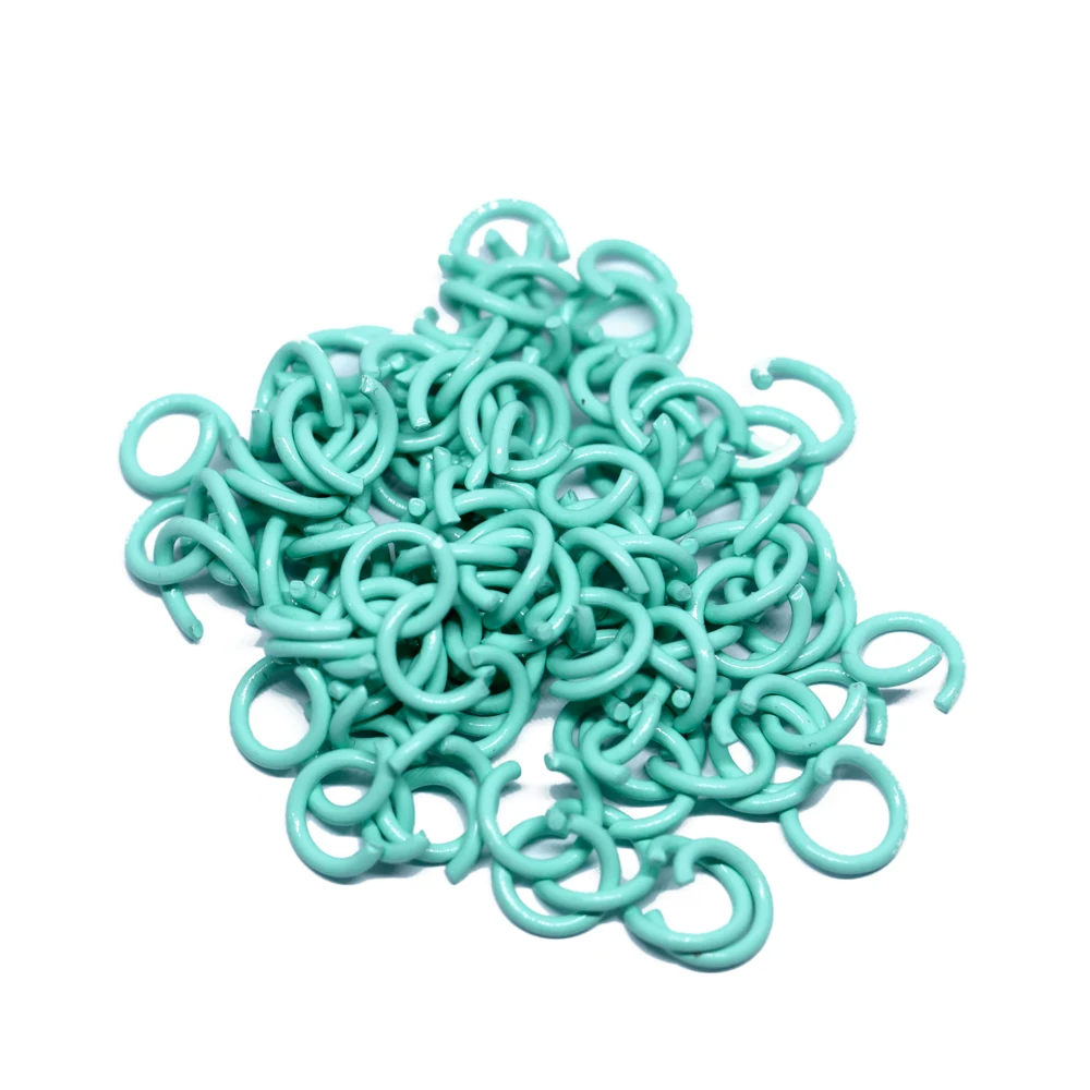 100pcs/lot 1.2x8mm Colorful Open Circle Split Ring Jump RingsNecklace Bracelet Earring Pendant Connectors DIY Making Accessories