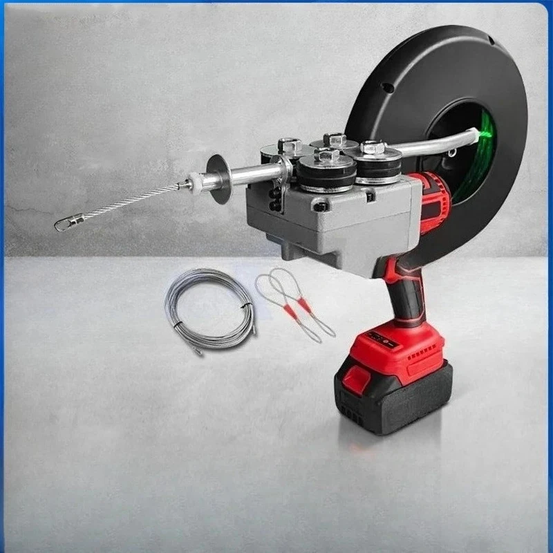 Lithium Automatic Electrician Wall Wiring Rechargele Li-Ion Stringing hine Wire Line Guide