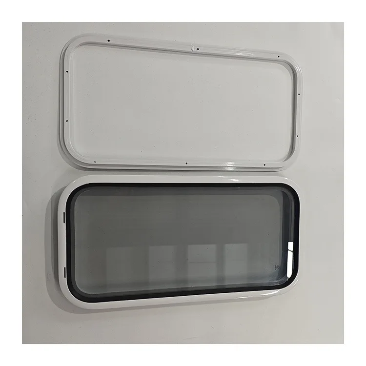 Rounded Corner Fixed RV Window Acrylic Glass For Camper Trailer Modification