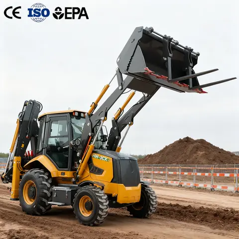 New 7.8 ton Excavator Loader 4x4 Backhoe Loader Multi-Purpose 4WD All-Terrain Diesel Agricultural Tractor Construction Machinery