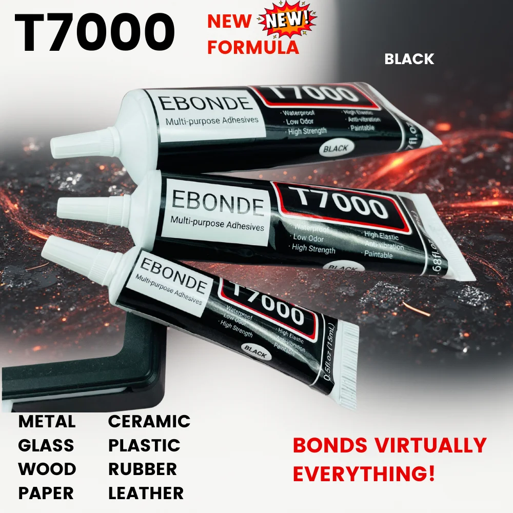 T7000 15ML 25ML 50ML 110ML Black Contact Phone Repair Adhesive T-7000 Glass Plastic Universal DIY Glue