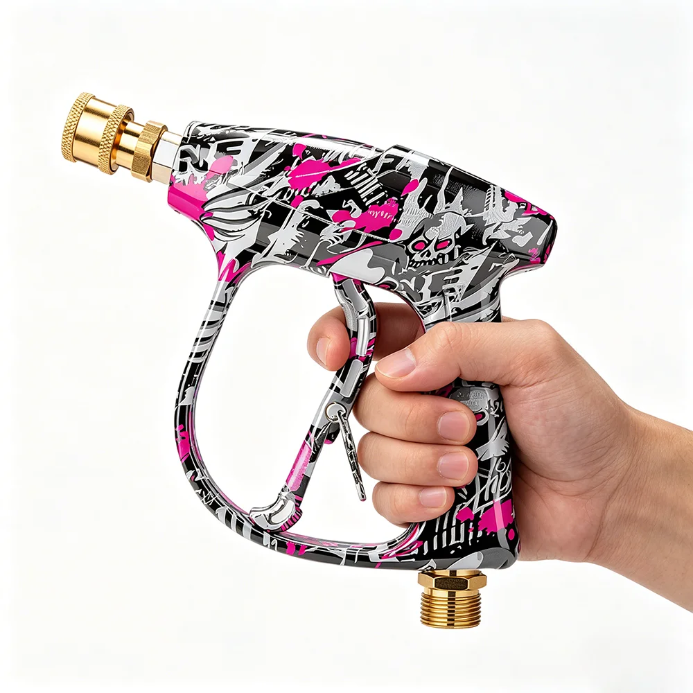 Modern Painted High Pressure Washer Gun Kit, Functional Nozzle Combination Pack, 2026 Hot Sale Design, Suitable for All Kinds