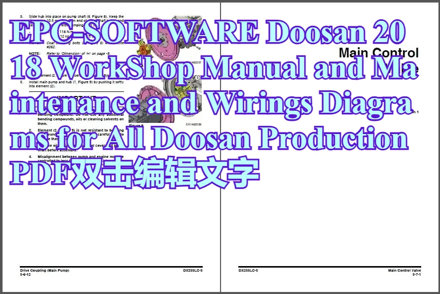 

EPC-SOFTWARE Doosan 2018. Руководство по эксплуатации и обслуживанию и диаграммы проводов для всех видов работы Doosan в формате PDF.