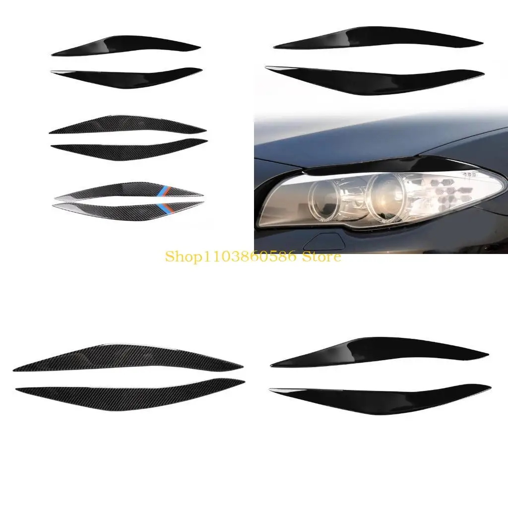 

242A Auto Headlight Eyebrow Eyelid Trim for 5Series F10 2010-2013 Car Modification Accessories Eye Lid Cover Styling Sticker