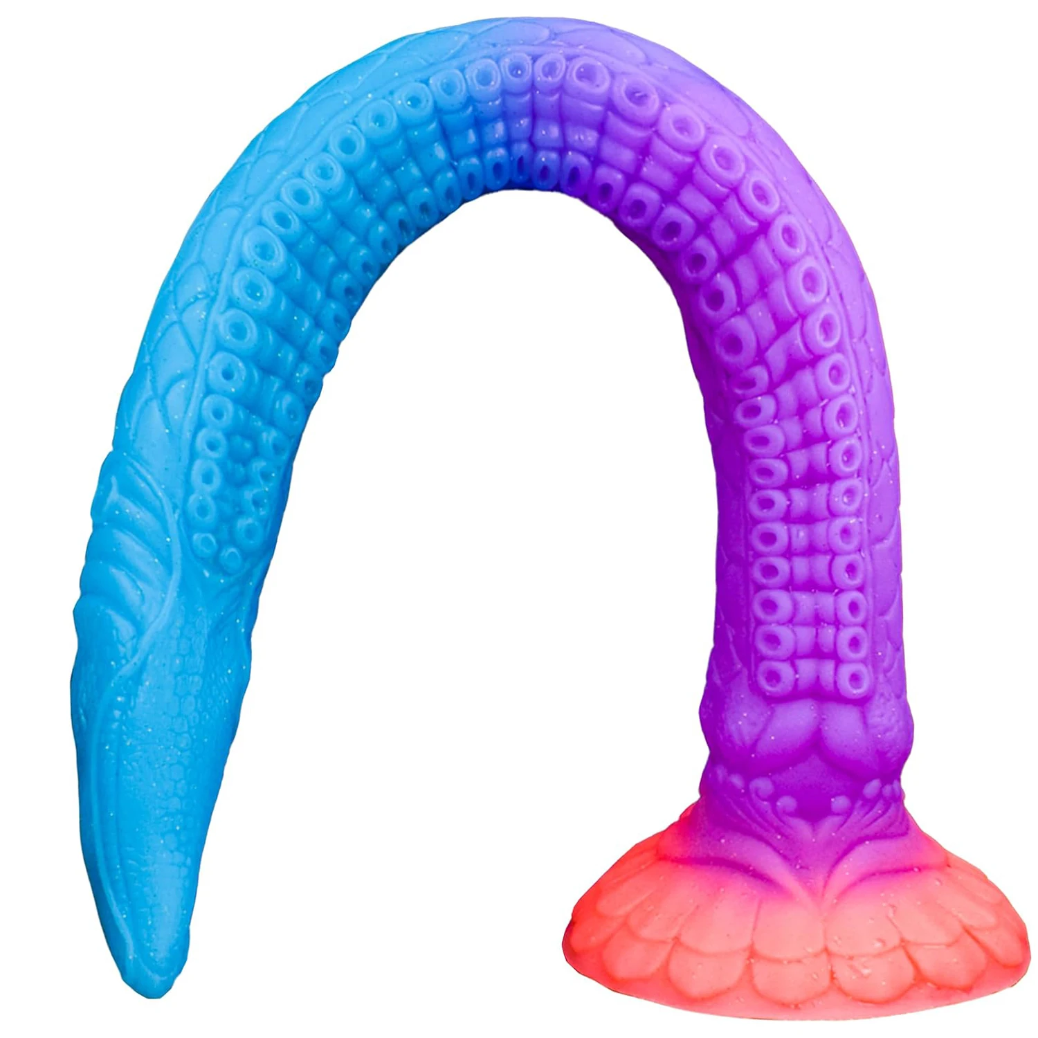 Super Long Luminous Monster Dildo Liquid Silicone Soft Anal Plug Tentacles Penis Anal Massage Butt Plug Men Women Adult Sex Toys