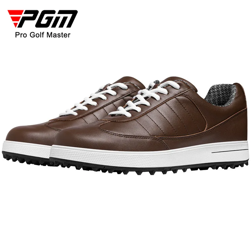 PGM Men Golf Shoes Cowhide Nail Free Shoes Waterproof and Breathable Casual Sports Shoes XZ037