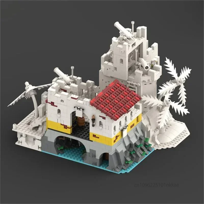 ชุดเสริม MOC สำหรับป้อมเอลโดราโด 10320 ถ้ำกลาง ท่าเรือ หอคอย ทางเข้าถ้ำ ห้องเก็บอาวุธ กำแพง ตัวต่อแบบโมดูลาร์ ของเล่น