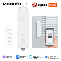 Tuya Zigbee Smart DIY Motorized Chain Electric Curtain Motor Roller Blinds Shade Shutter Drive RF Remote Alexa Google Home Alice