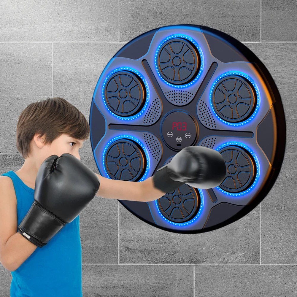 New Music Boxing Machine Smart Bluetooth Music Boxing Trainer Wall Target Home Gym Electronic Boxing Target Punching Equipment