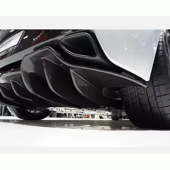 RY نمط ألياف الكربون الجافة طقم الجسم جديد شفة ممتصة للصدمات الخلفية الناشر سبويلر الفاصل ل 720S 2017-2019 مصدات السيارات