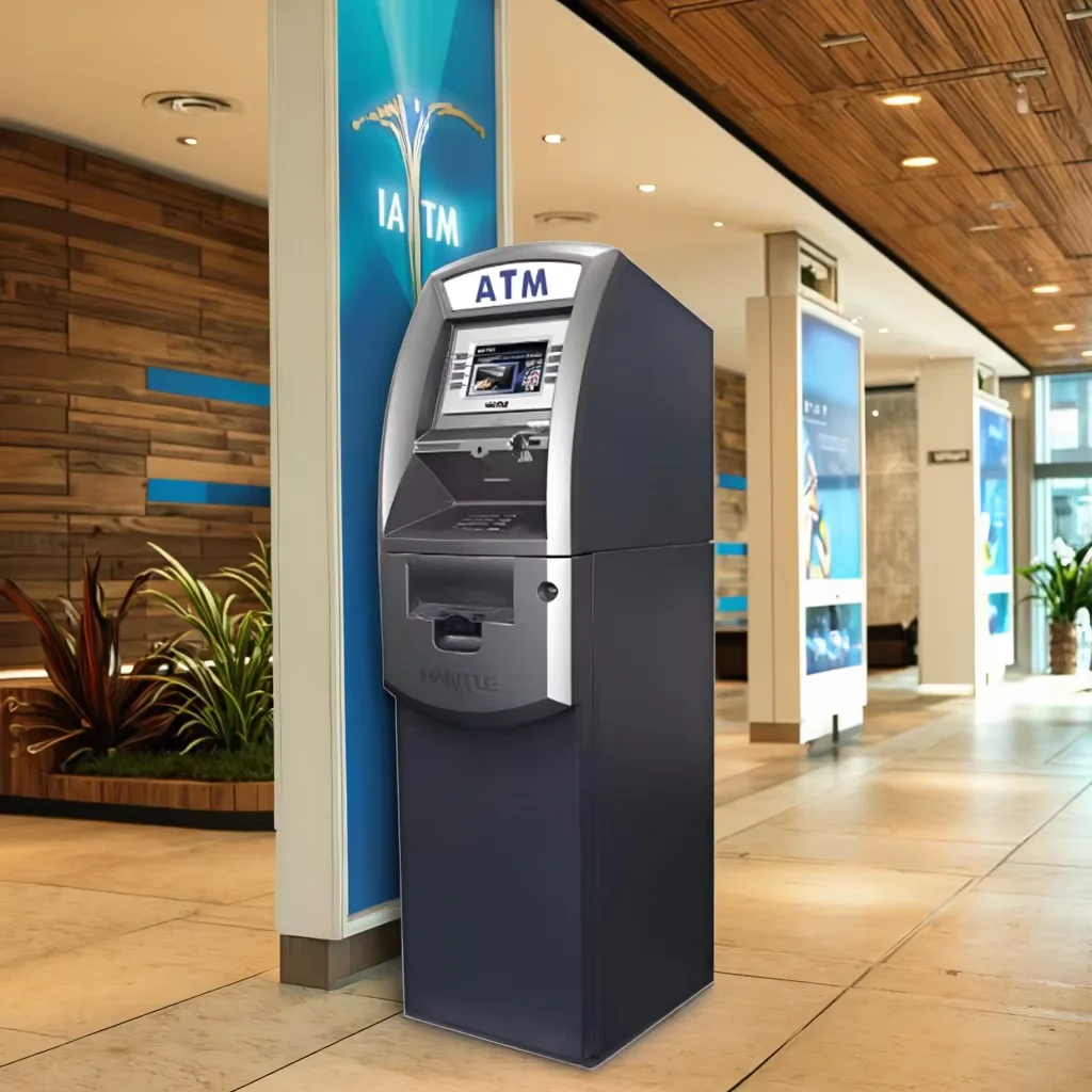 Macchina ATM con touchscreen in metallo da 15\" Sicurezza di livello bancario Supporto multilingue Disponibilità OEM/ODM per il ritiro di depositi in contanti