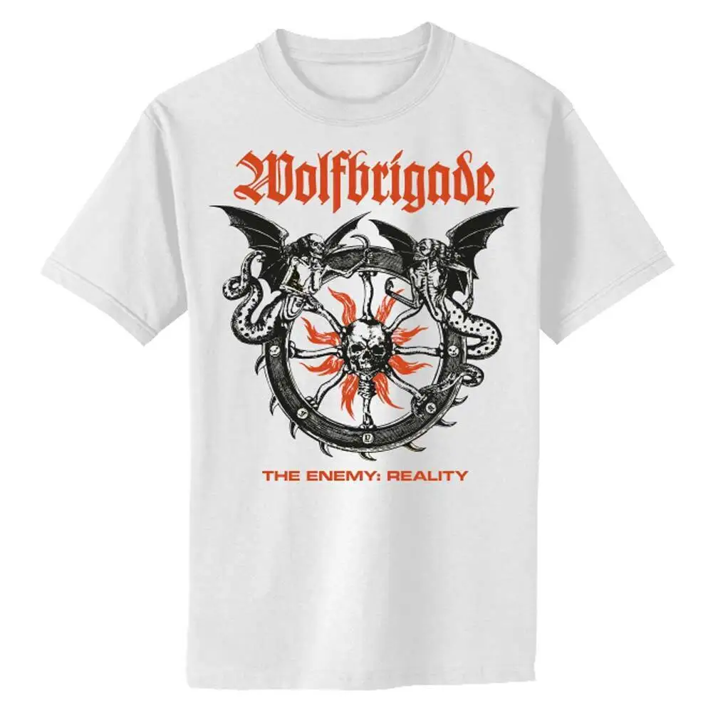 Camisa de realidad enemigo Wolfbrigade para hombre Slim Fit T Xx grande blanco