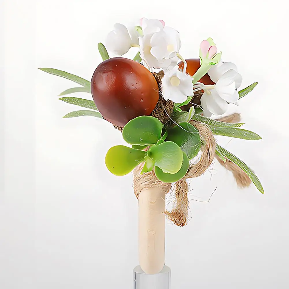 Autumn Napkin Rings Forest Style Table Setting Rustic Wooden Napkin Rings with Faux Acorns Rosemary Autumn for Thanksgiving