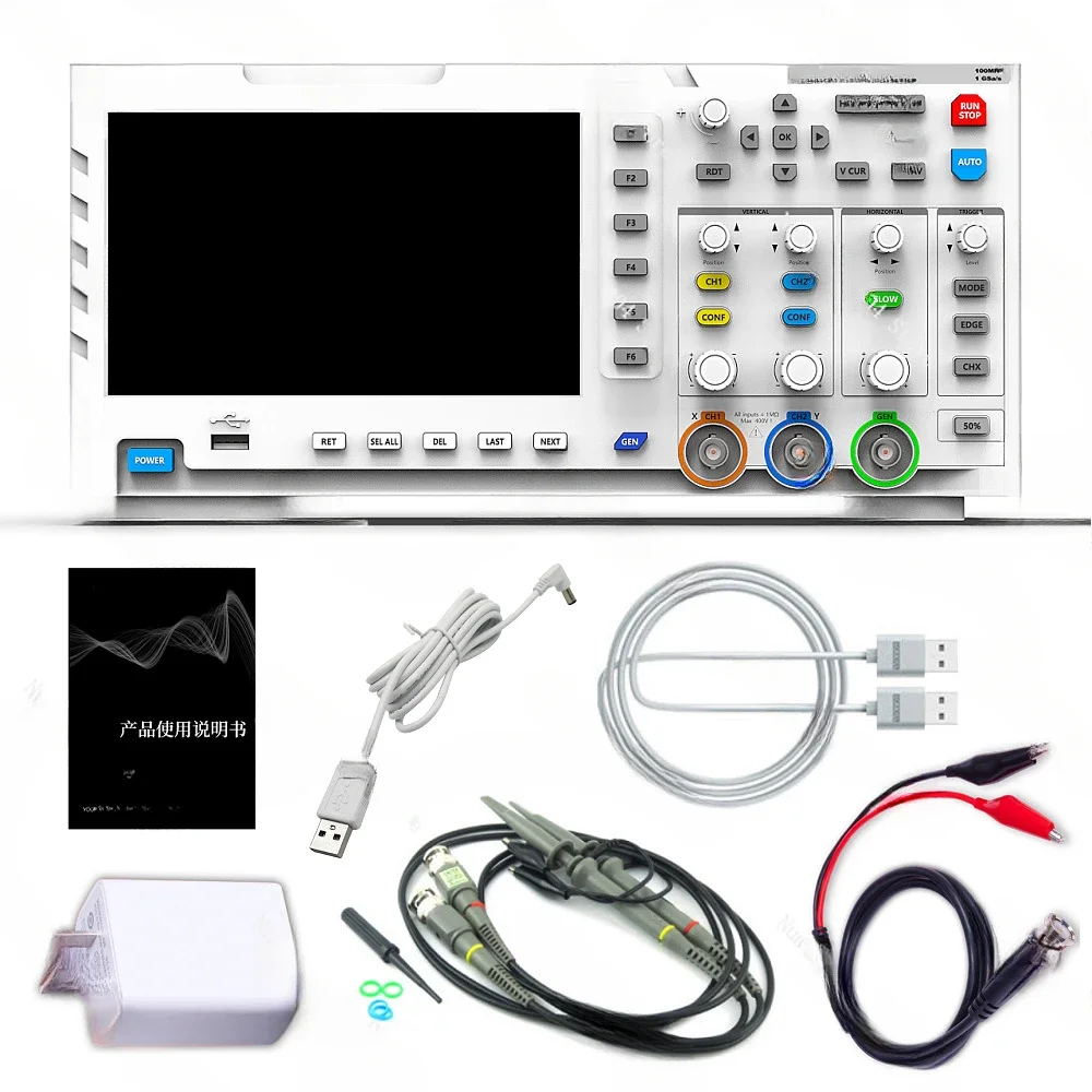 Générateur de signal d'oscilloscope de stockage numérique, canal touristique, 100MHz