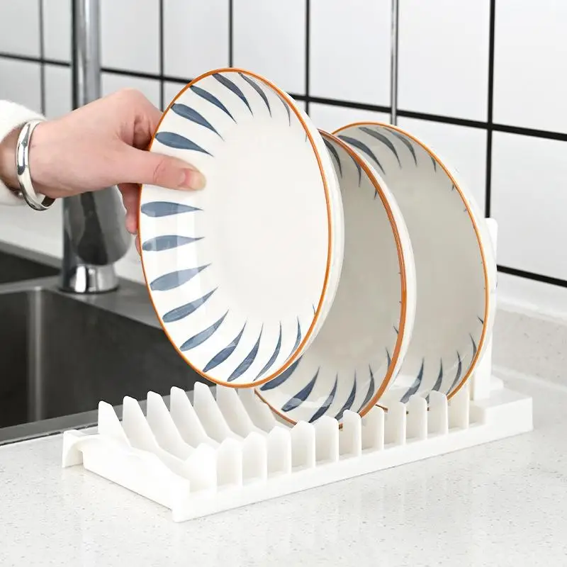 Kitchen Dishware Storage Rack Sink Disposal Shelf Home Use Tabletop Bowl Drainage Storage Box Dish Drying Holder