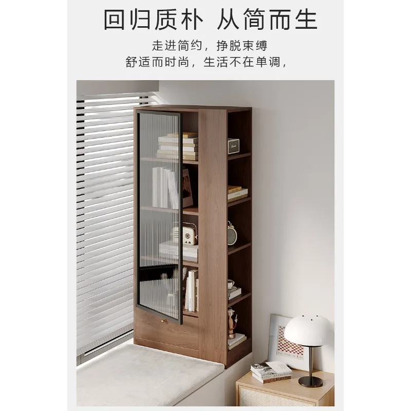 bay window cabinet Balcony storage upturned window sill Simple storage cabinet Multi-layer bookcase Locker Floor cabinet