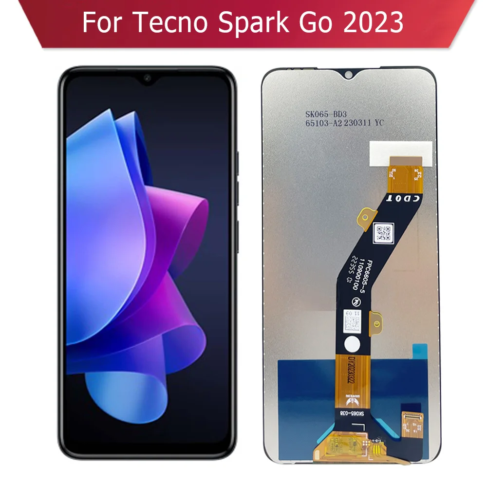

For Tecno Spark Go 2023 LCD Display with Touch Digitizer Assembly Mobile Phone Parts BF7 BF7N Screen Replacement
