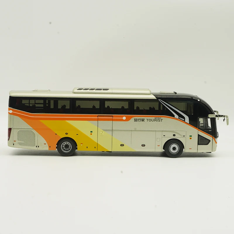 1:42 Scale Diecast Alloy Suzhou HIGER City Public Bus Toys Cars Model Classics Adult Collection Souvenir Gifts Static Display