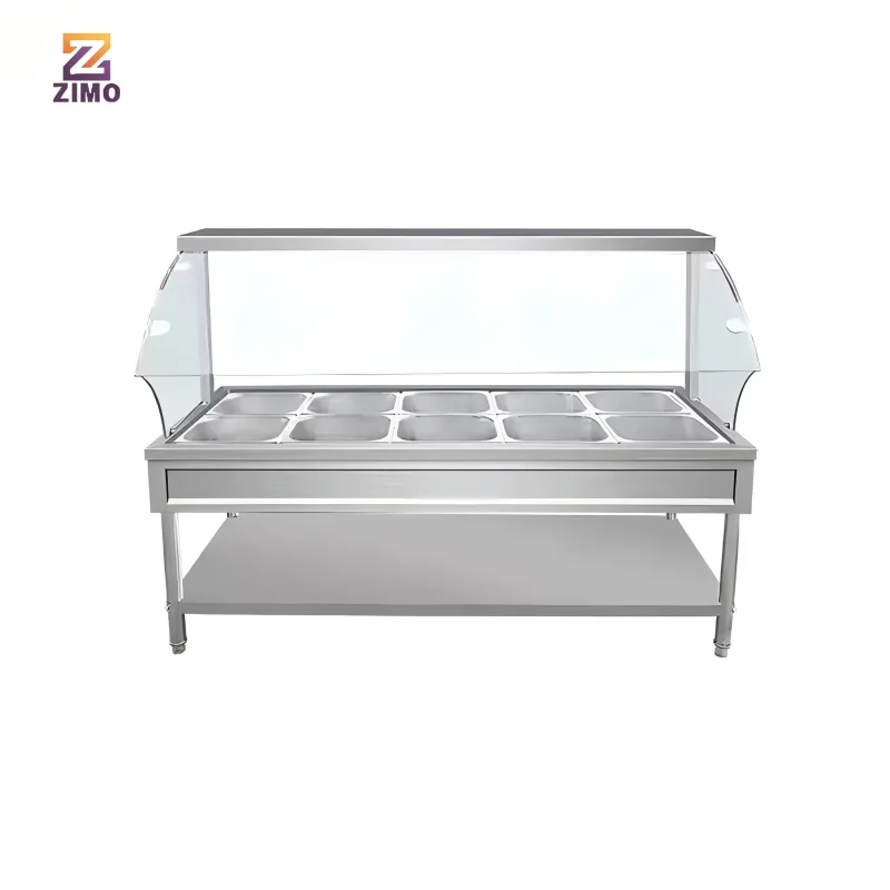 

Food warmer, commercial kitchen electric hot water bath pot, 304 stainless steel restaurant buffet hot food warming pot