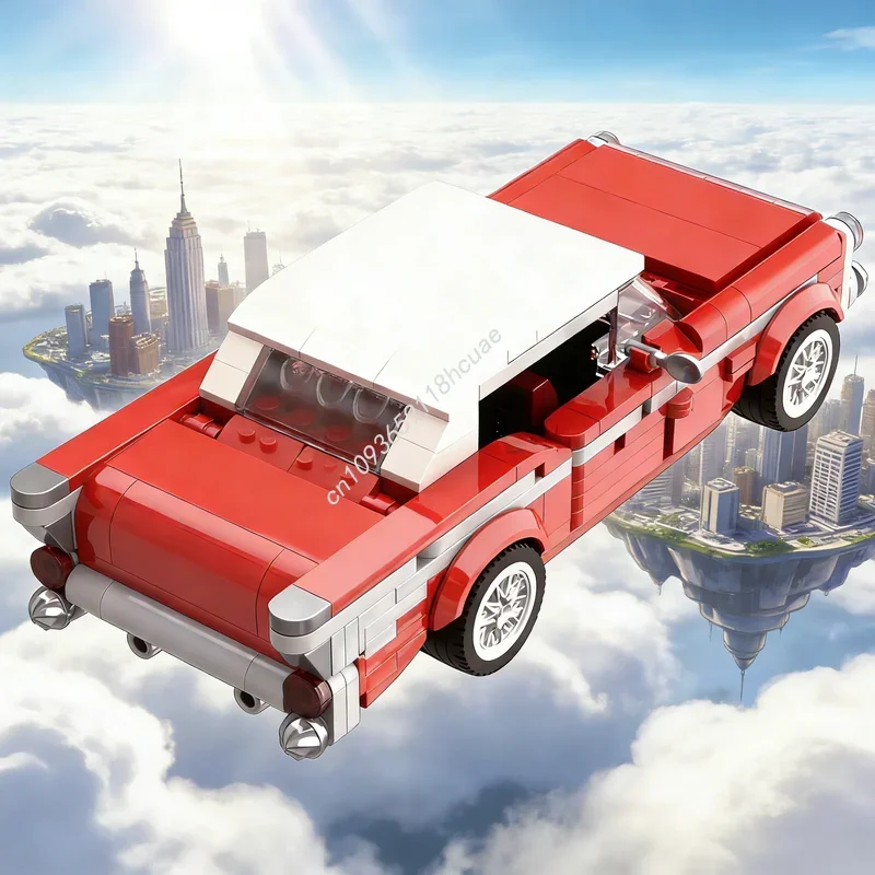

318pcs MOC City Champions Chevy Bel Air Model Building Blocks Construction Christmas Gift Toy DIY Creative Education Idea