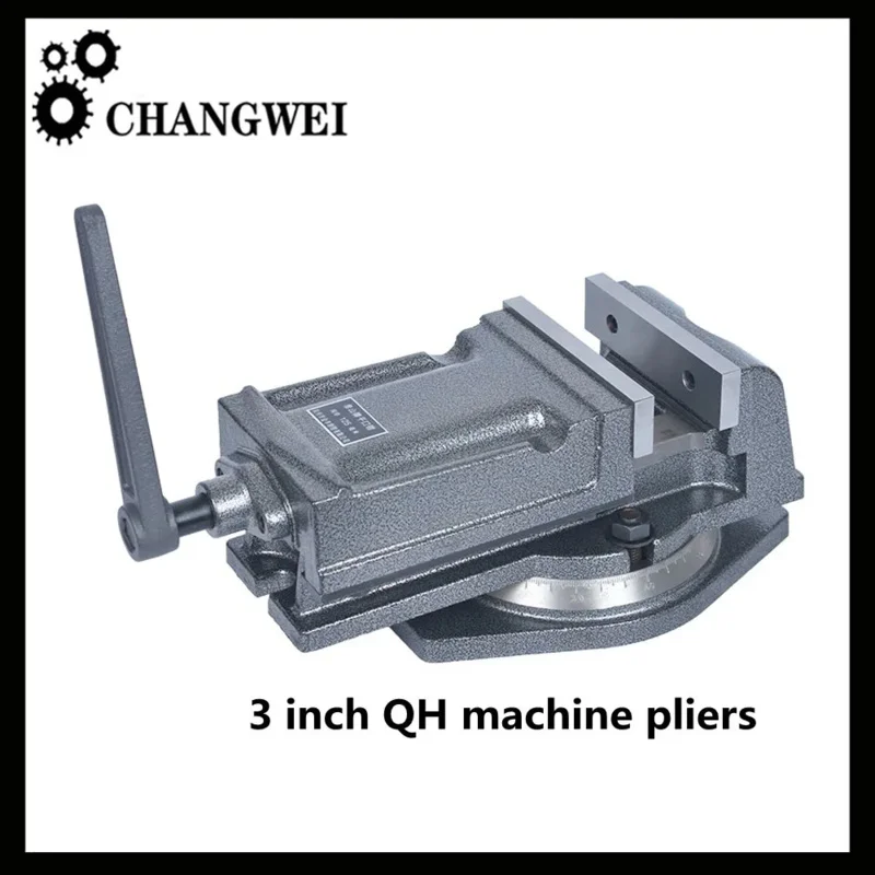 

New QH Heavy Duty Milling Machine Flat Head Vice Drilling Machine Precision Angle Fixed Table Vice 3 inches