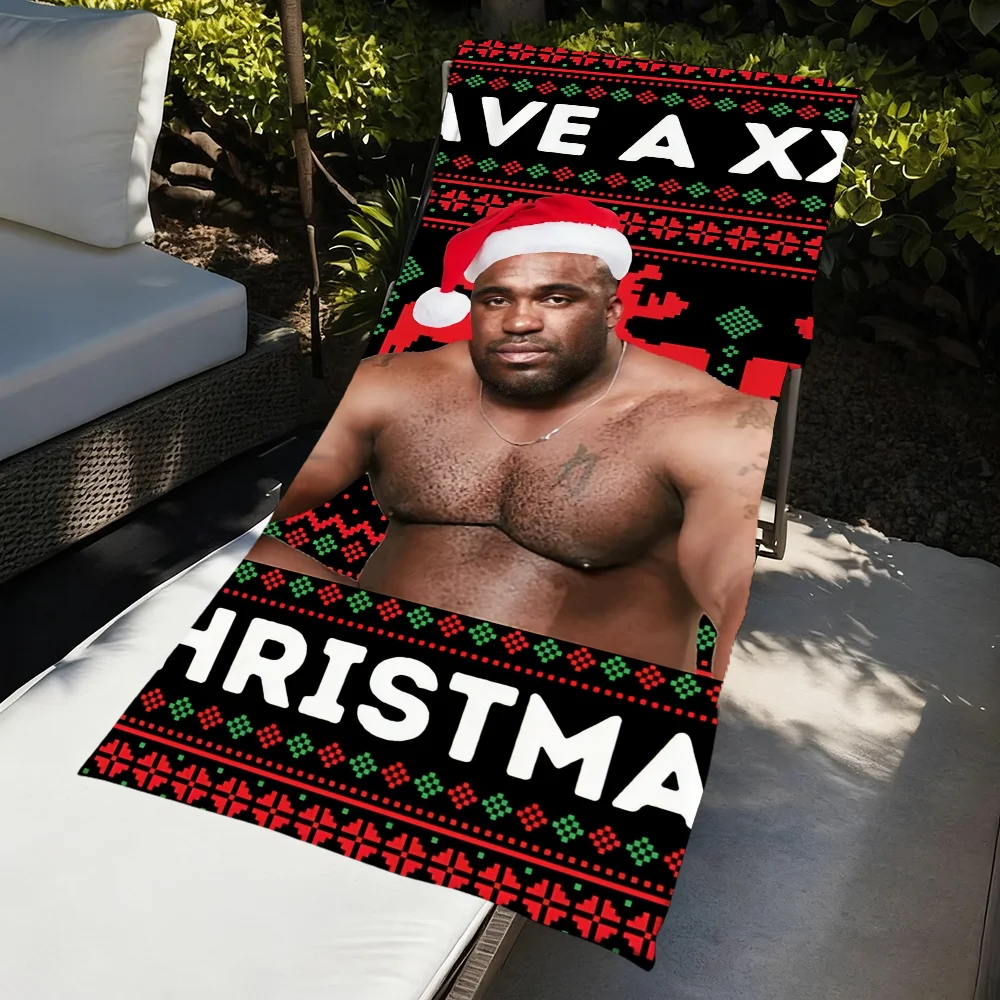 Funny Barry Wood Meme Christmas Towel Large Quick-Drying Microfiber Soft Beach Towel for Travel Fitness Sauna Bathing Camping